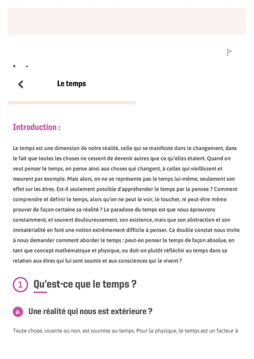 Fiche philo le temps