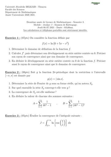 Examen2 Analyse 3 MI L2 by TEHUA