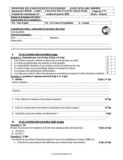 CollègePStMarc Chimie 2ndeC CC3