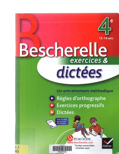 Livre fançais Bescherelle Exercices et dictées By Tehua