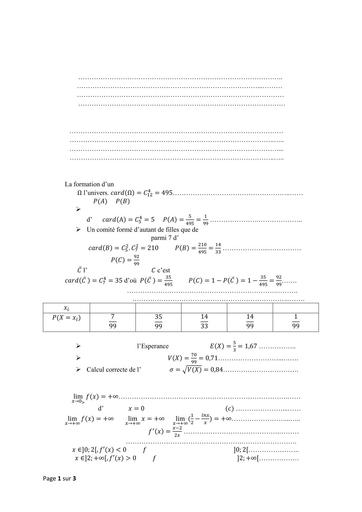 BAC BLANC REGIONAL KORHOGO 2025 MATHS SERIE A1 BAREME BY TEHUA