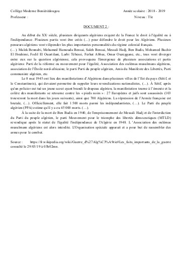 SUPPORT HIST Tle THEME 2 L3 DOC2