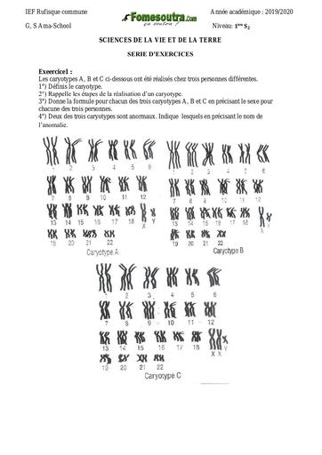 Exercices SVT 1ere S2 by TEHUA