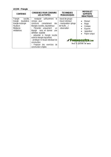 Triangle - Guide pédagogique Maths 6ème