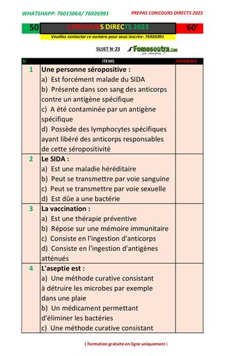 CG SUJET N° 23