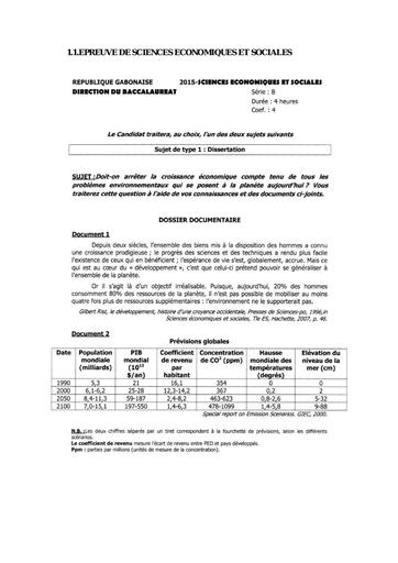 SUJET BAC B SES 2015 GABON DJAHASHIKAN