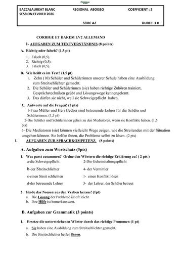 BAC BLANC 2026 DRENA ABOISSO SUJET LV2 ALLEMAND SERIE A (BAREME) by TEHUA