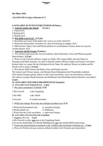 BAC BLANC 2026 DRENA ABOISSO SUJET LV1 ALLEMAND SERIE A (BAREME) by TEHUA