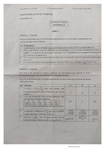 Maths tle D essai Lym2A