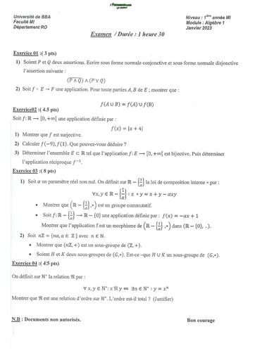 Examen3+Solution Algèbre 1 by TEHUA