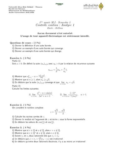 Examen4 Analyse 1 MI L1 2 BY TEHUA