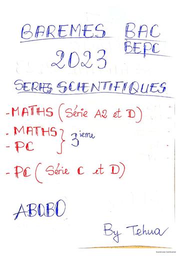 Barème 2023 Bac et Bepc blanc science by Tehua.pdf