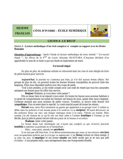 6e LECT L3 S4 Expl texte récit complexe DH