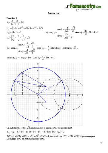 Corrigé Devoir 2 de maths niveau Terminale D