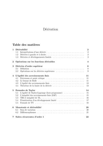 13   Dérivation