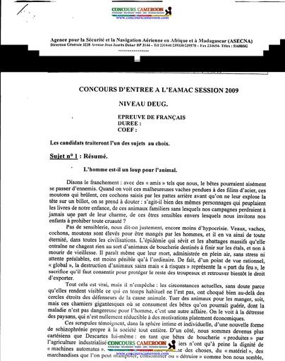 Prepa concours AEMAC français résumé technicien By Tehua