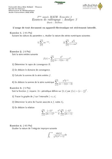 Examen6 Analyse 3 2023 by TEHUA