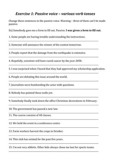 Exercise 1