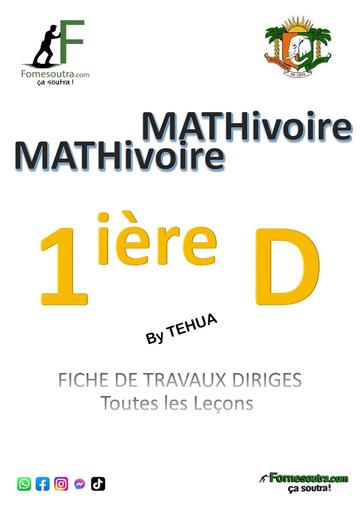 DOC TRAVAUX DIRIGES MATHS IVOIRE 1ière D BY TEHUA