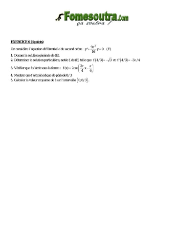 TP 18 équations différentielles maths niveau Terminale D