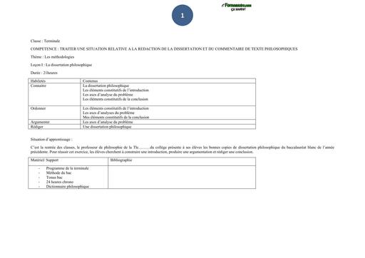 FICHES DE COURS PHILOSOPHIE Tle A et D by TEHUA
