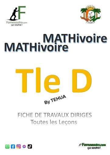 DOC TRAVAUX DIRIGES MATHS IVOIRE Tle D BY TEHUA