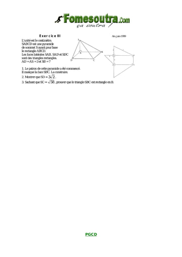 Sujet TP 3 portant sur le théorème de Pythagore maths niveau 3eme