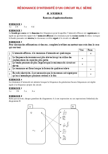P14 Résonance d'intensité d'un circuit RLC série
