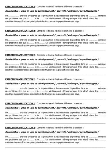 HISTOIRE GEOGRAPHIE 1ière EXERCICE APPLICATION 2 BY TEHUA