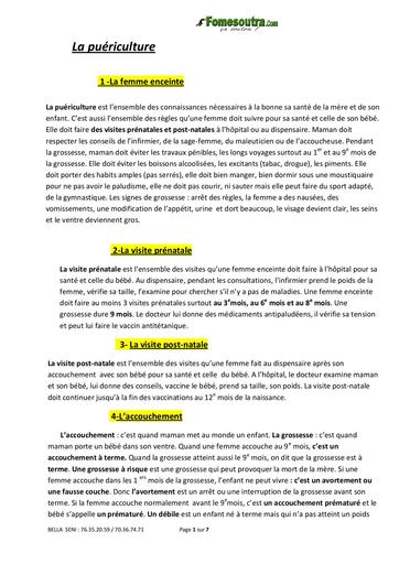 COURS Puériculture INFAS L1 by TEHUA