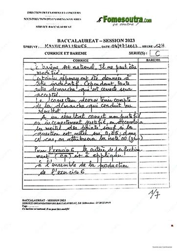 CORRIGE BAC 2023 MATHÉMATIQUES SERIE C COTE D'IVOIRE (1)