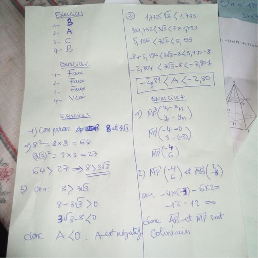 PROPOSITION DE CORRECTION DU SUJET DE MATHS BEPC 2022 ZONE 1