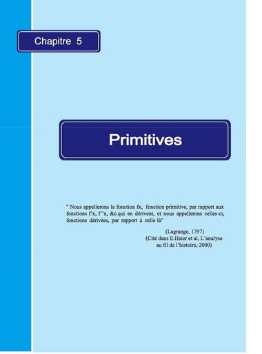 Cours Maths primitive Tle D by Tehua