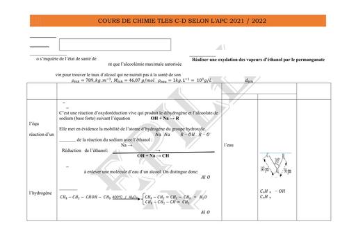 Physique chimie Tle C&D Cours by Tehua
