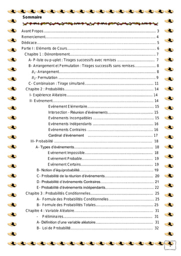 PROBABILITES 60 AFFAIRES CLASSEES