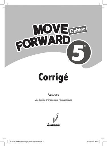 Guide Habileté d'Anglais Move Forward 5ième SPECIMEN edtion Vallesse by Tehua