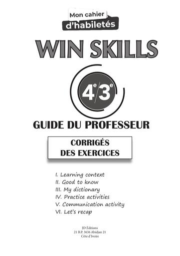 Win skills 4 3ieme habileté ang