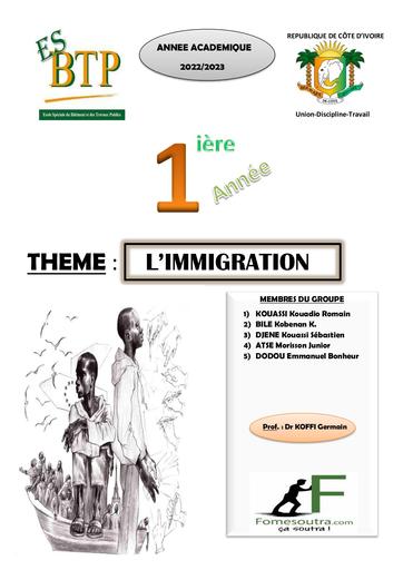 exposé sur l'immigration esbtp by Tehua.pdf