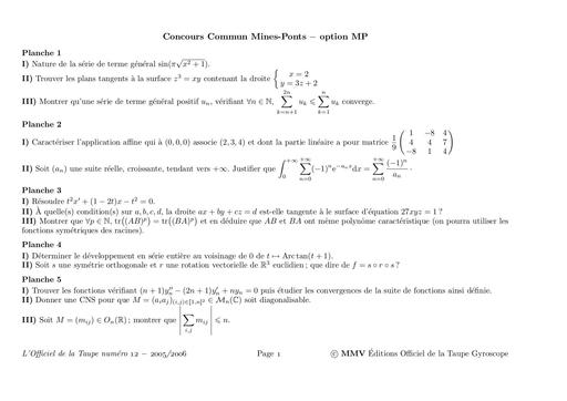 Show 05 MP Mines Ponts Math 34