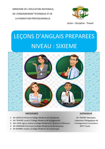 Leçon preparée 6eme