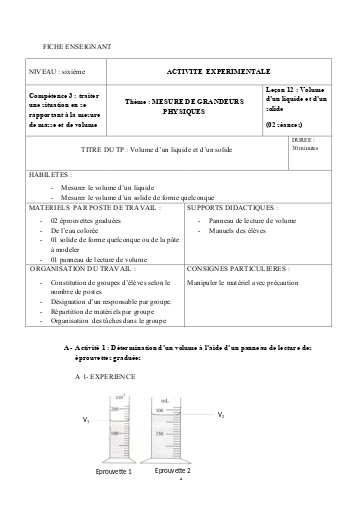 FICHE 12 Volume d'un liquide et d'un solide  SPO docx