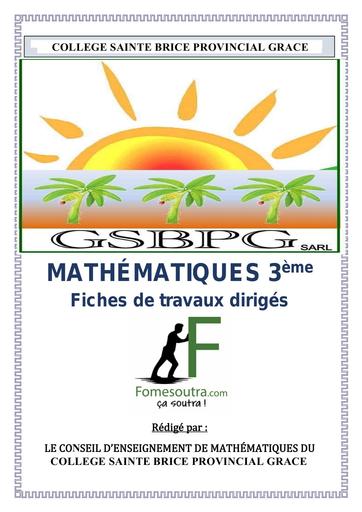 FICHES de Travaux Dirigés 3ème CE maths by TEHUA