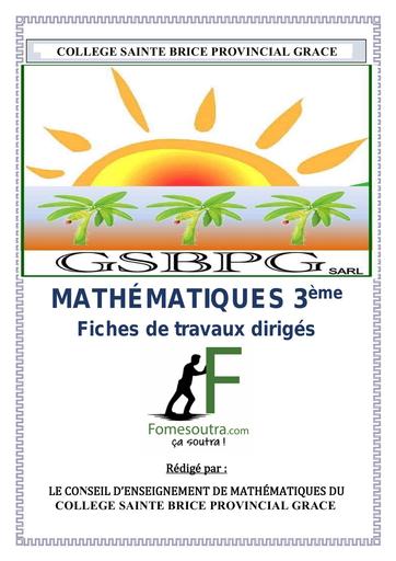 FICHES de Travaux Dirigés 3ème CE maths by TEHUA