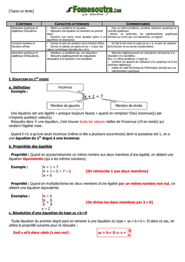 Fonction affine Maths 2nd F2