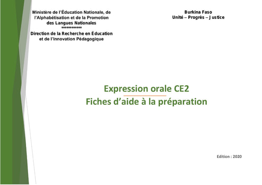 Expression orale ce2
