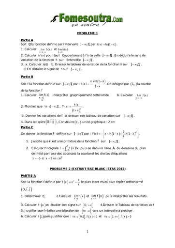 TP 4 Fonction Logarithme Népérien niveau Terminale Scientifique