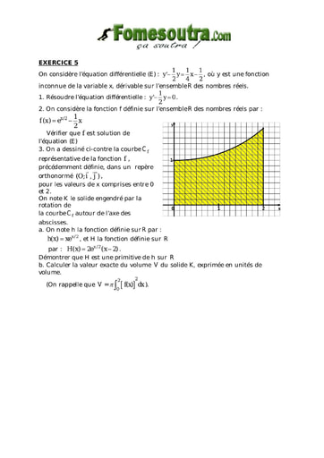 TP 24 équations différentielles maths niveau Terminale D