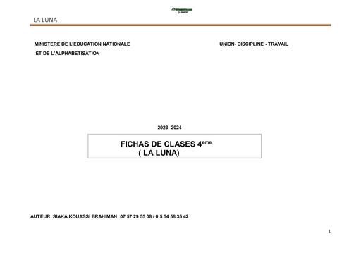 FICHE DE COURS ESPAGNOL LA LUNA PRESENTER L'ESPAGNE BY TEHUA