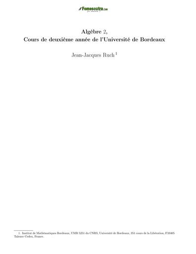 COURS BTS FILIERE INDUSTRIELLE ELECTROTECHNIQUE COURS DE MATHS ALGEBRE 2 UNIVERSITE DE BORDEAUX BY TEHUA