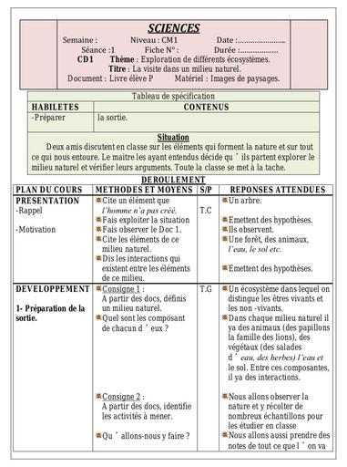 SCIENCE CM1